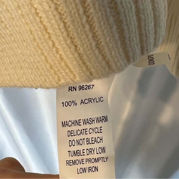 Med TB Vanilla Cardigan Sweater - Picture 3 of 5